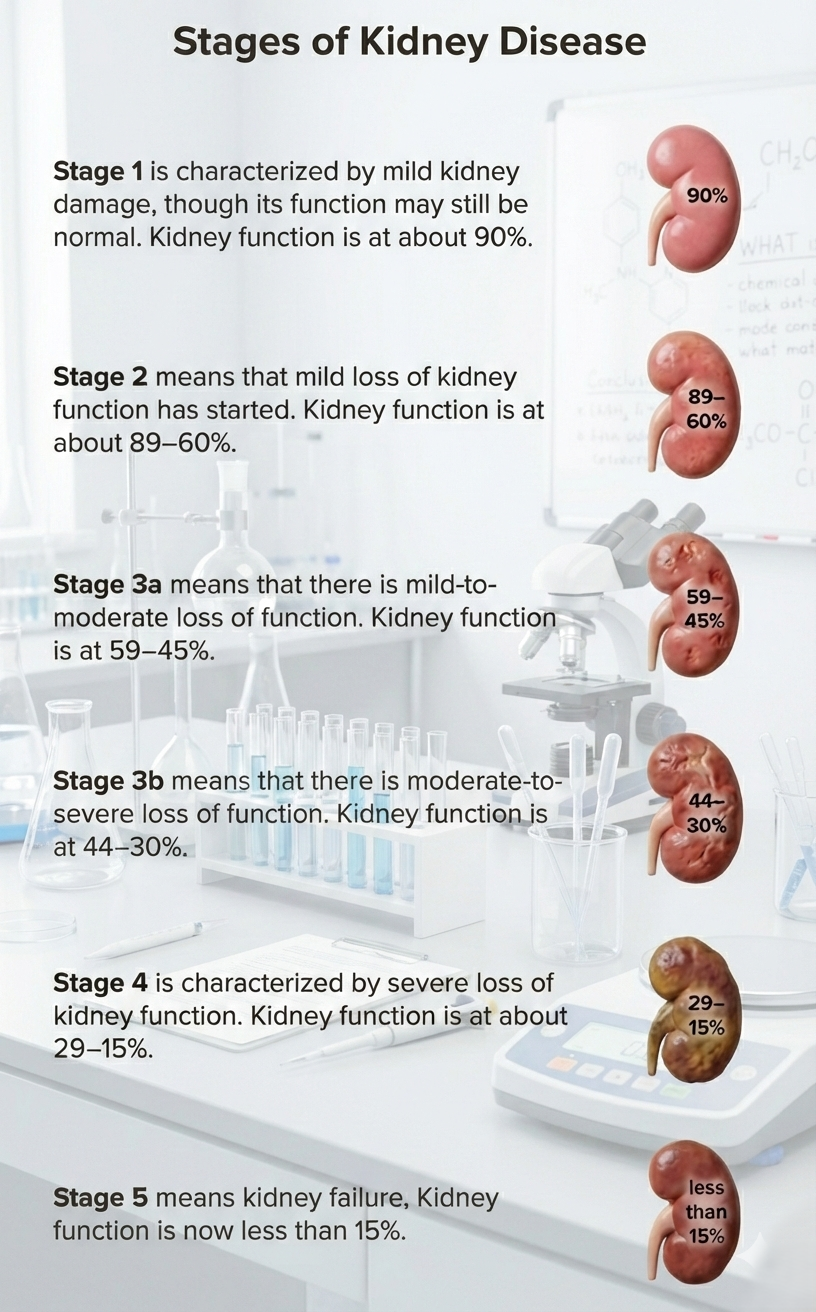 UNDERSTANDING THE FIVE STAGES OF KIDNEY HEALTH