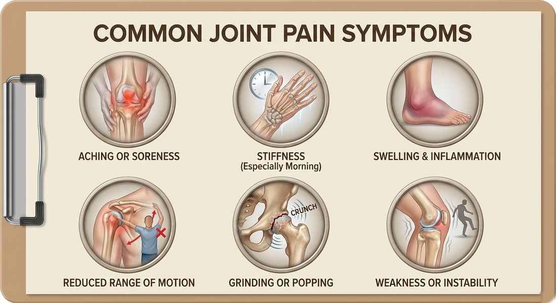 Common joint pain symptoms and causes
