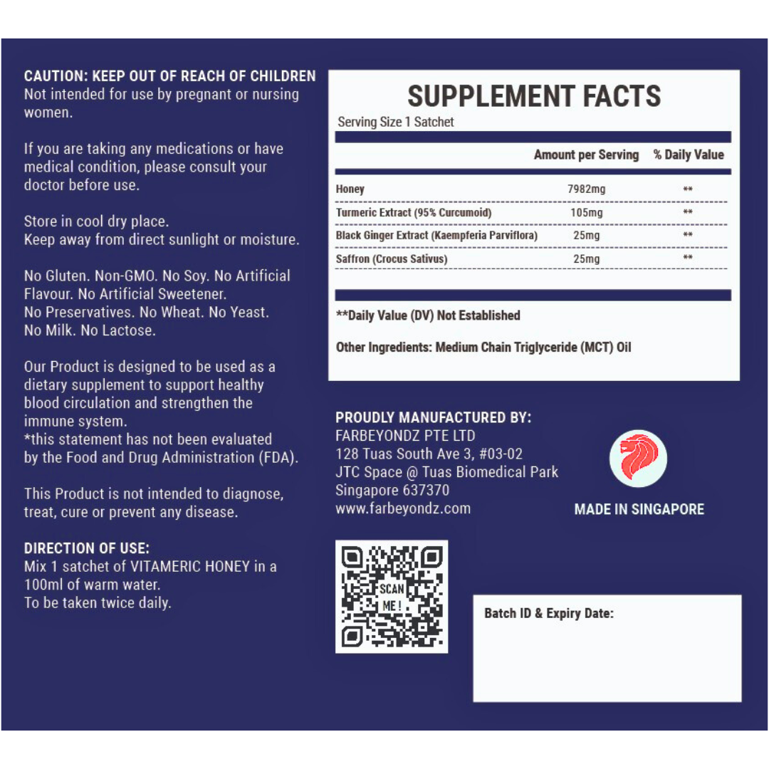 VITAMERIC HONEY (30 SACHET BOX)
